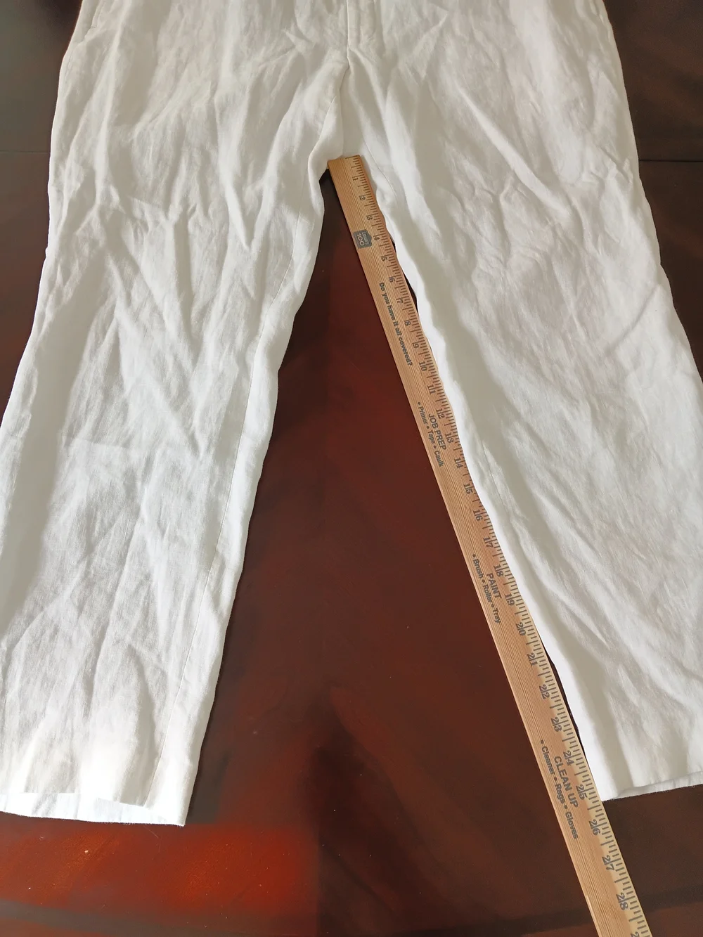 Ralph Lauren Men's White 100% Linen Straight Pants 42x30